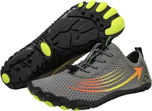 Orthotic Water Shoes with Arch Support for Women Wide Width Walking Barefoot Grounded Footwear for Women Men with Neuropathy Wide Toe Box Sneakers Diabetic Shoes Swim Beach Pool Shoe Unisex