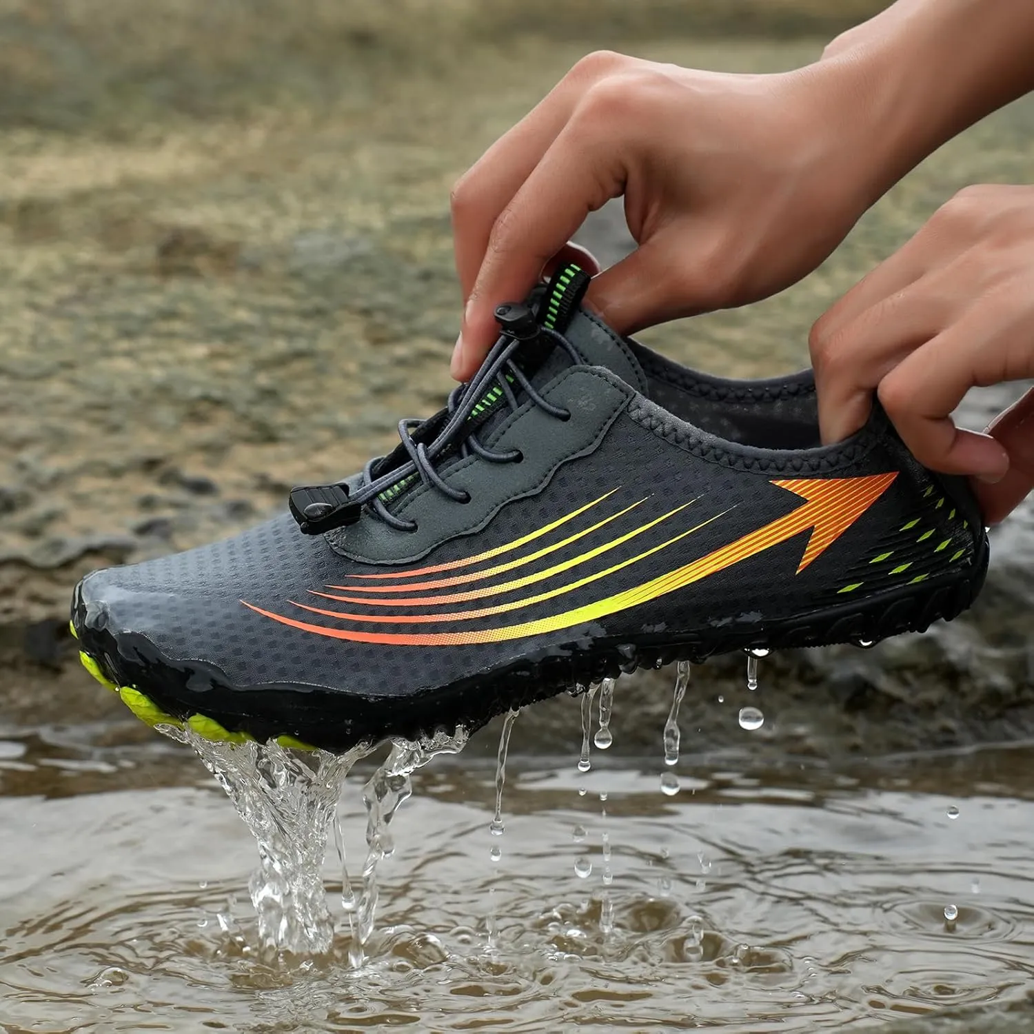 Orthotic Water Shoes with Arch Support for Women Wide Width Walking Barefoot Grounded Footwear for Women Men with Neuropathy Wide Toe Box Sneakers Diabetic Shoes Swim Beach Pool Shoe Unisex