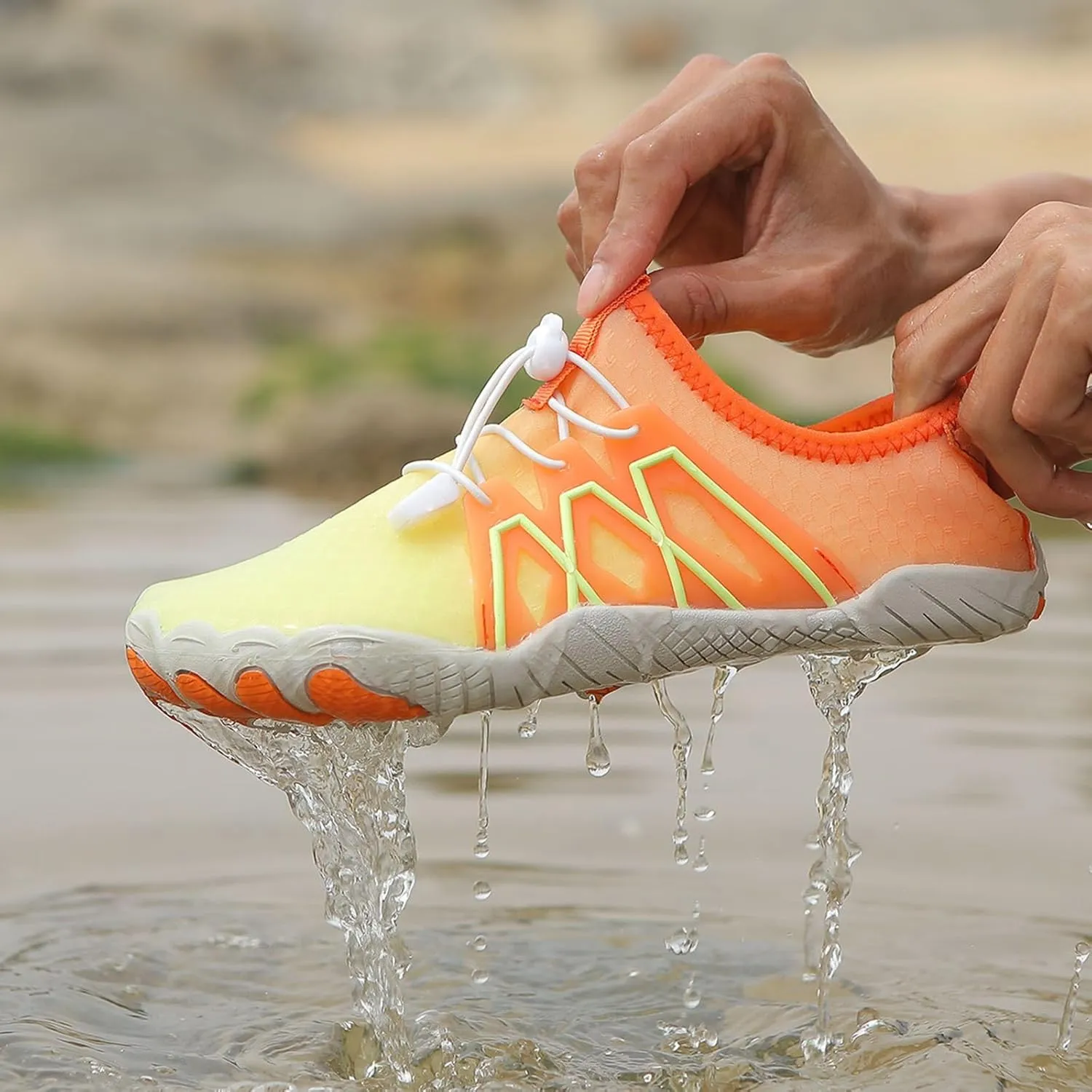 Pro Barefoot Shoes for Women,Healthy & Non-Slip Barefoot Shoes Breathable Quick Dry Lightweight Water Shoe Wide Toe Box Sneakers Surfing Waterproof Hiking Running Shoe