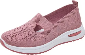 Sales Clearance Today Deals Prime Women's Woven Orthopedic Breathable Soft Shoes Womens Casual Tennis Shoes White Sneakers Men Womens Tennis Shoes Women's Walking Shoe Cross Trainer Shoes