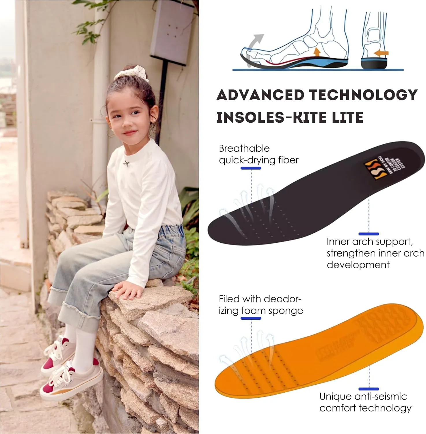 Skateboard Shoes for Unisex-Child with Anti-Slip Trainers Low-top Skate Shoes Pro Models with Shock Absorption Properties