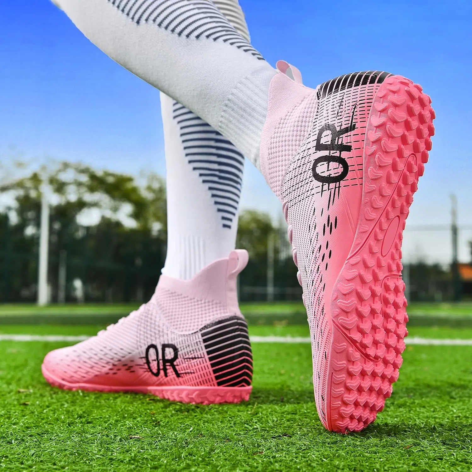 Soccer Cleats for Mens Womens Indoor Turf Soccer Shoes Youth AG TF Training Football Boots Unisex