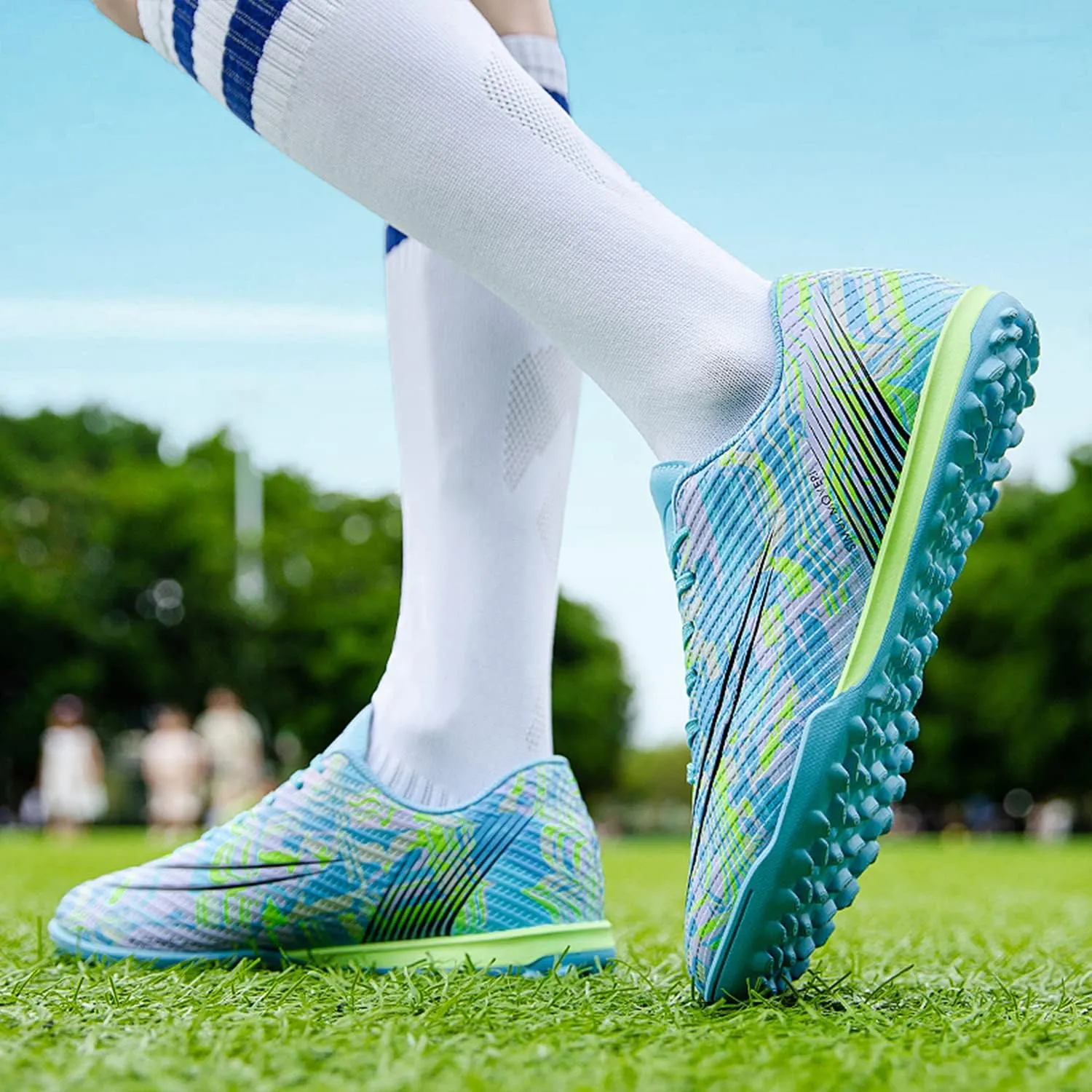Soccer Cleats Men's Soccer Shoes Boys' Soccer Shoes Fg/ag Spikes Outdoor Professional Football Shoes Indoor Training Turf Soccer Shoe Unisex
