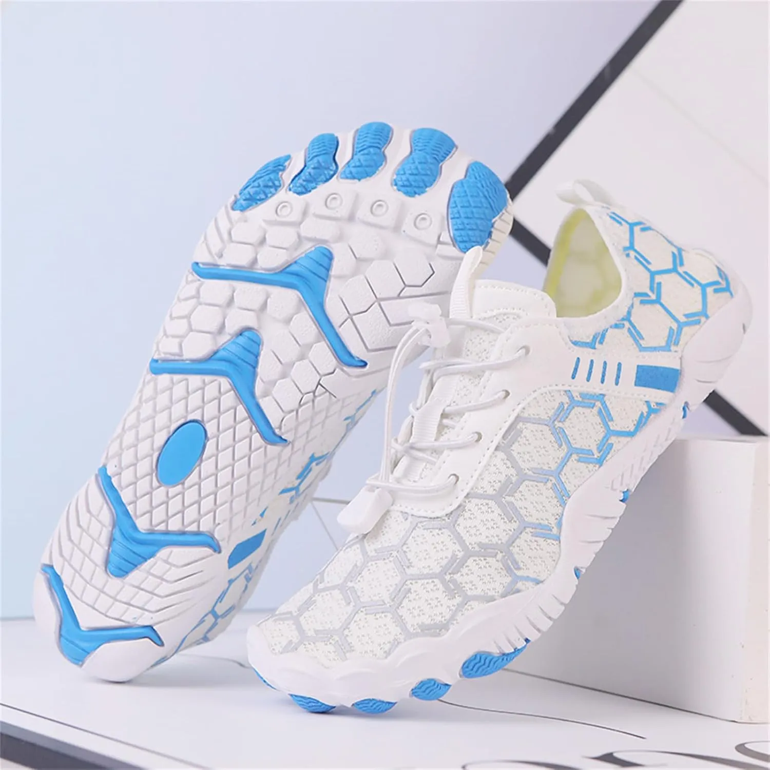 Water Shoes Men Women Breathable Quick Dry Barefoot Shoes Waterproof Lightweight Hiking Shoe Healthy & Non-Slip Barefoot Shoe Wide Toe Box Hiking Aqua Sneakers