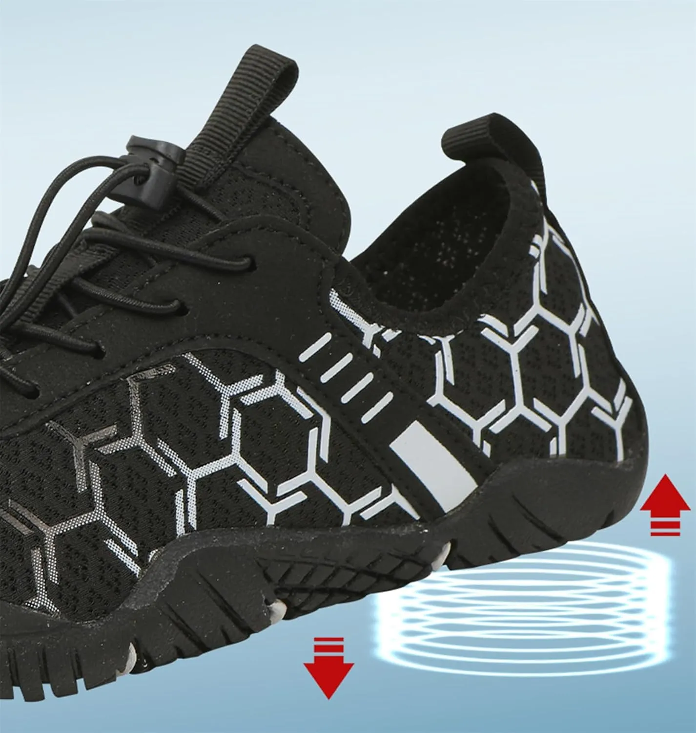 Water Shoes Men Women Breathable Quick Dry Barefoot Shoes Waterproof Lightweight Hiking Shoe Healthy & Non-Slip Barefoot Shoe Wide Toe Box Hiking Aqua Sneakers