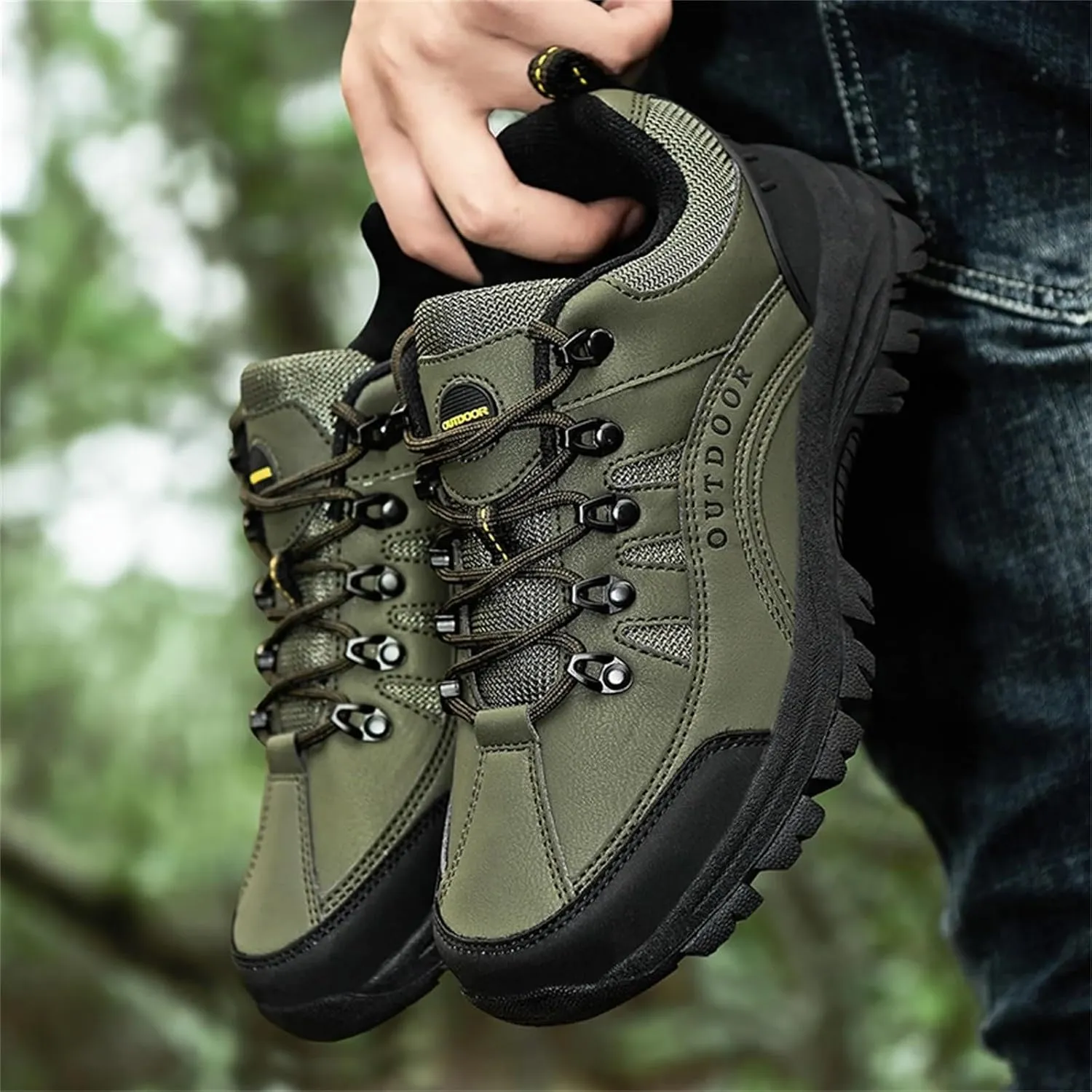 Waterproof Hiking Shoes for Men Low Top Hiking Shoes for Outdoor Trailing Trekking Camping Walking