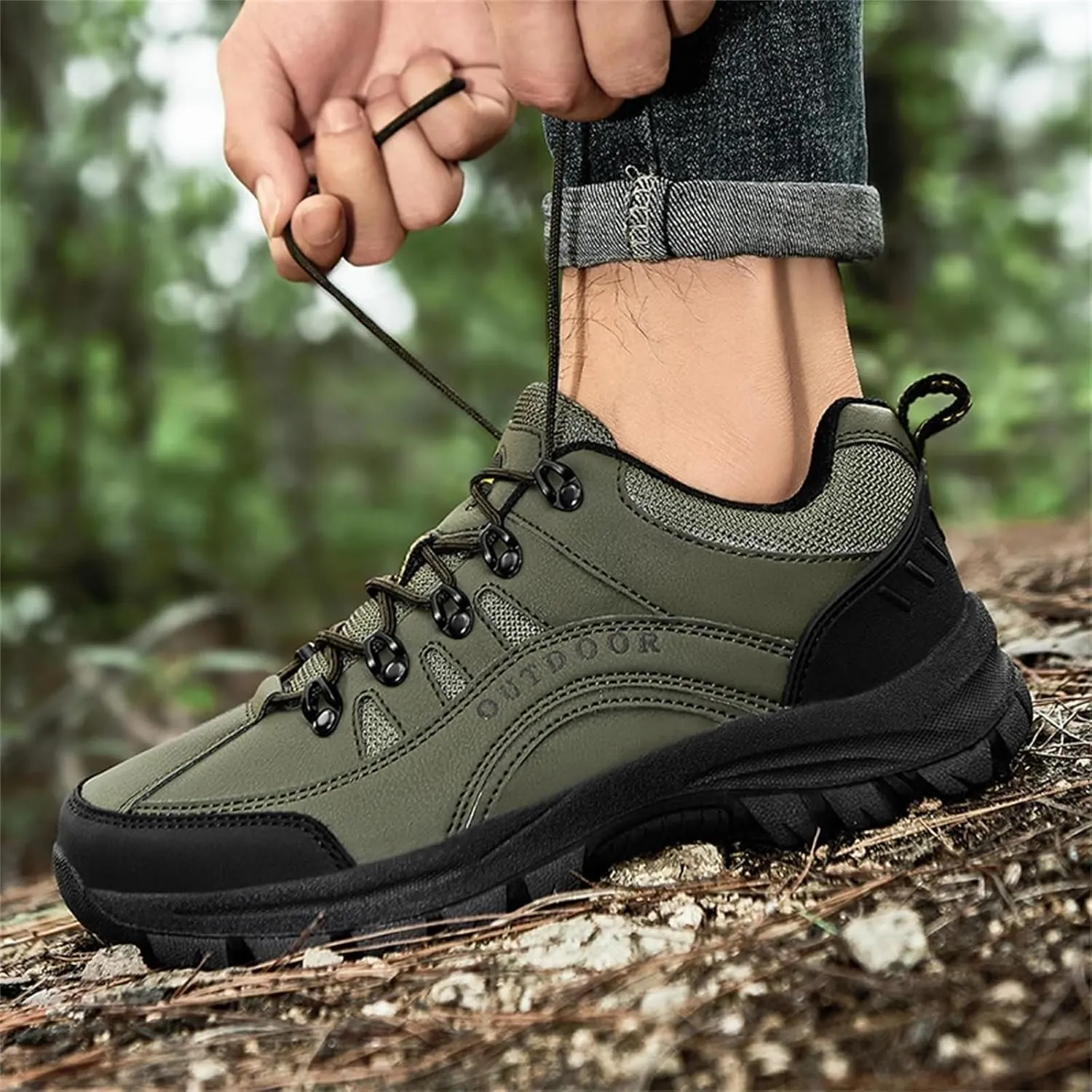 Waterproof Hiking Shoes for Men Low Top Hiking Shoes for Outdoor Trailing Trekking Camping Walking