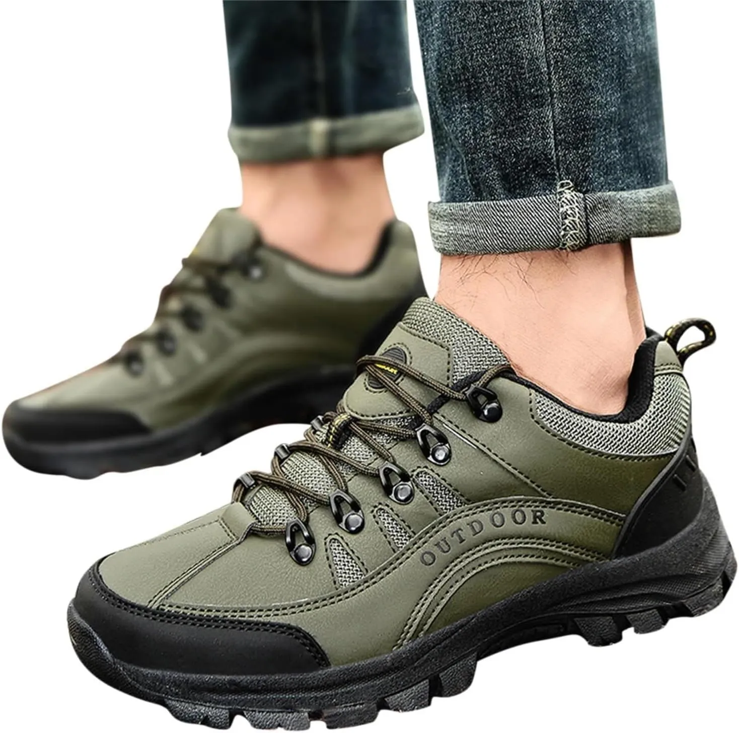 Waterproof Hiking Shoes for Men Low Top Hiking Shoes for Outdoor Trailing Trekking Camping Walking