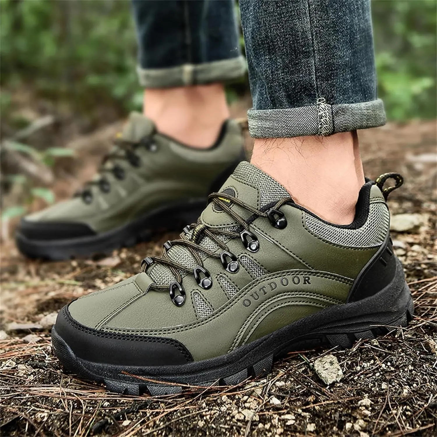 Waterproof Hiking Shoes for Men Low Top Hiking Shoes for Outdoor Trailing Trekking Camping Walking