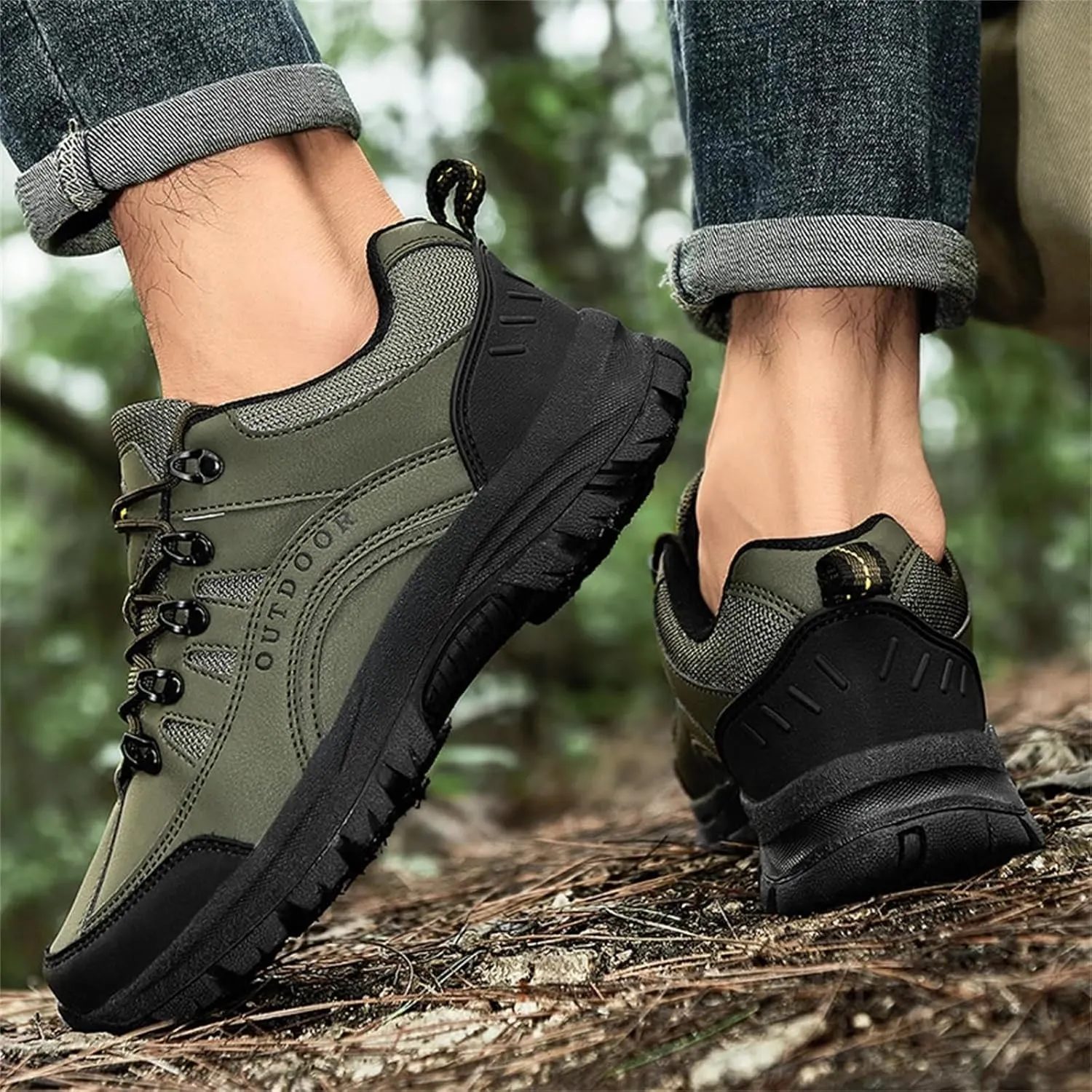 Waterproof Hiking Shoes for Men Low Top Hiking Shoes for Outdoor Trailing Trekking Camping Walking