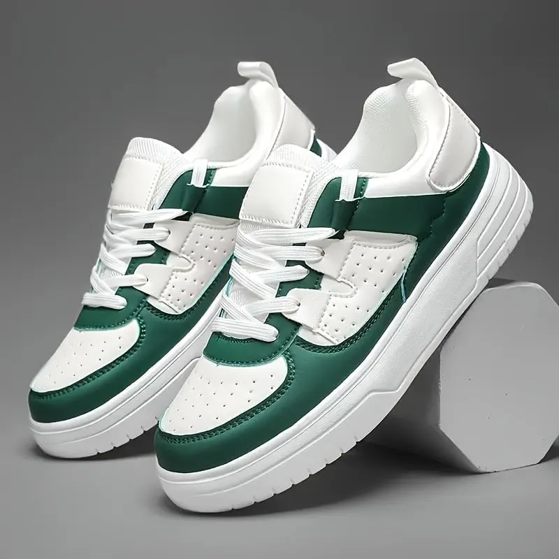 Women for Low Top Skate Shoes, Non Slip Comfy Lace Up Casual Shoes, All Seasons Outdoor Walking