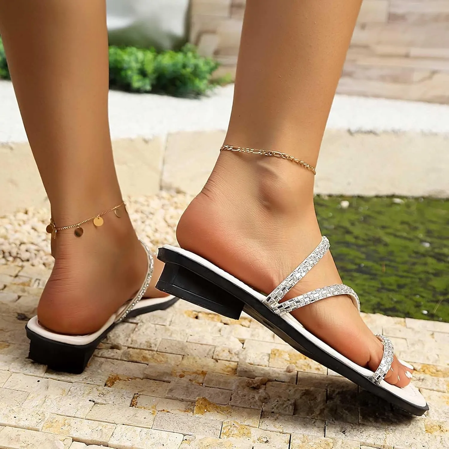 Women Summer Solid Color Slip On Casual Open Toe Wedges Soft Bottom Breathable Slippers Shoes Sandals Women's Booties Slippers Size 11