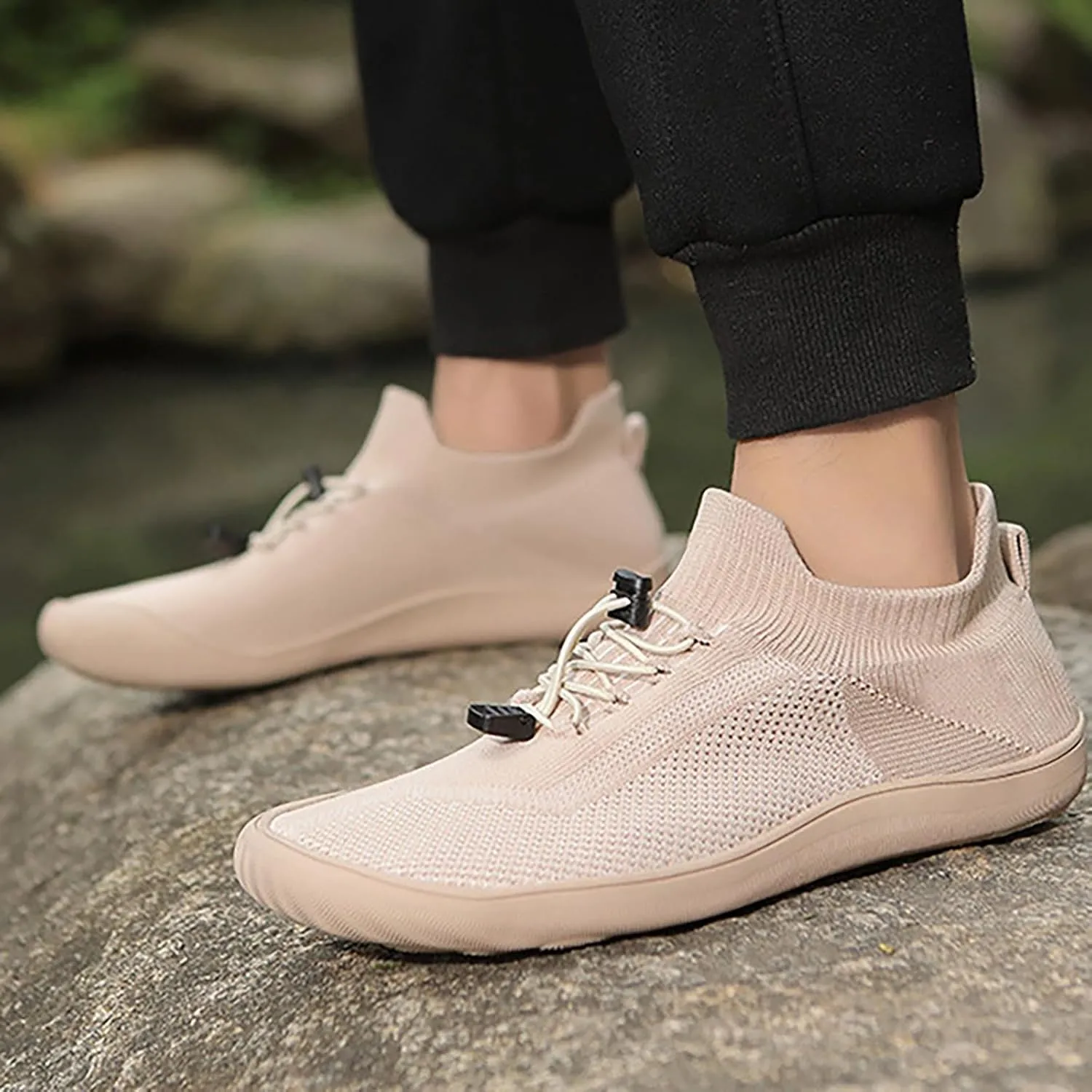 Women Walking Shoes Sock Sneakers Slip-On Breath Mens Running Shoes Slip On Dressy Casual Shoes Fashion Sneakers 2025 Black Tennis Shoe Casual Loafers