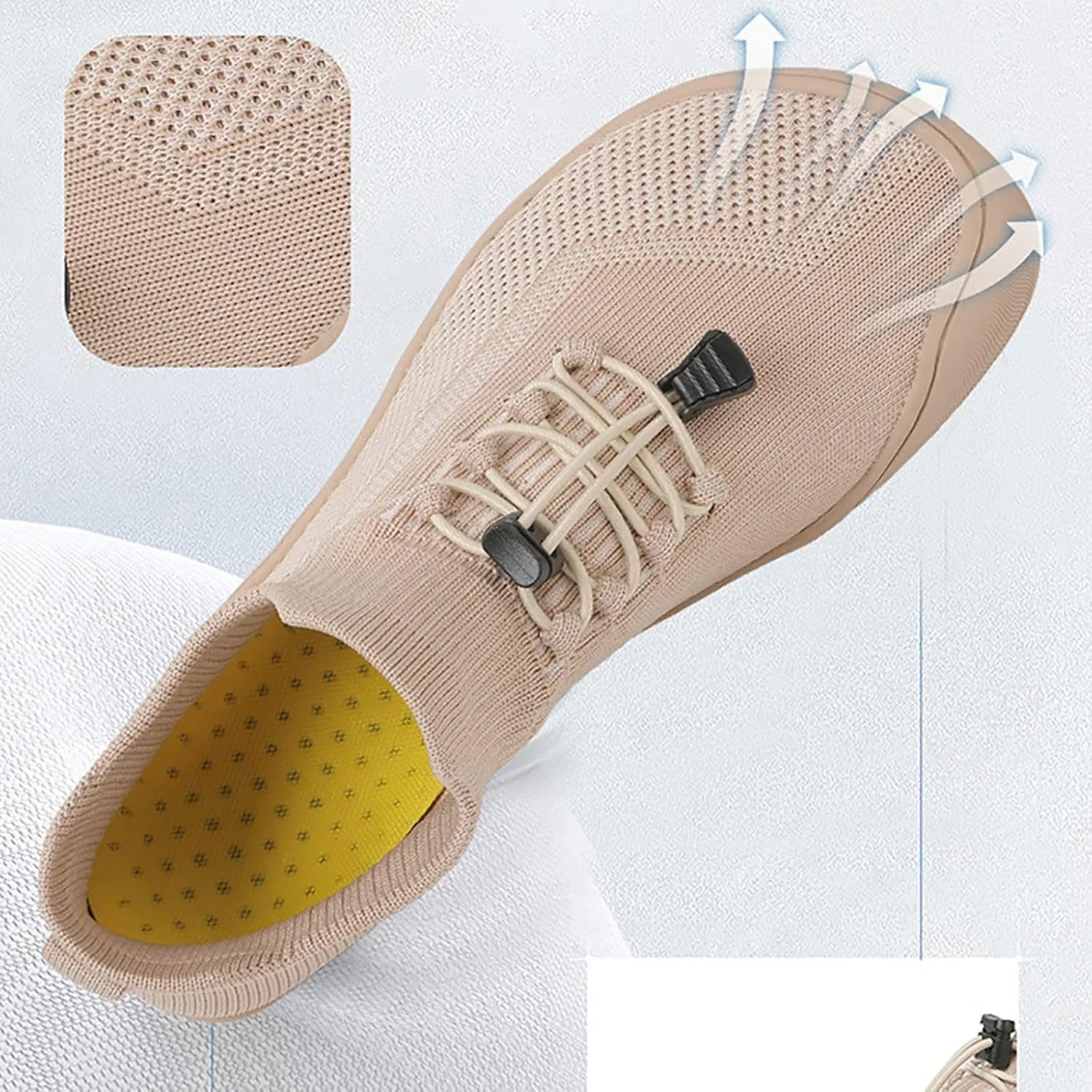 Women Walking Shoes Sock Sneakers Slip-On Breath Mens Running Shoes Slip On Dressy Casual Shoes Fashion Sneakers 2025 Black Tennis Shoe Casual Loafers