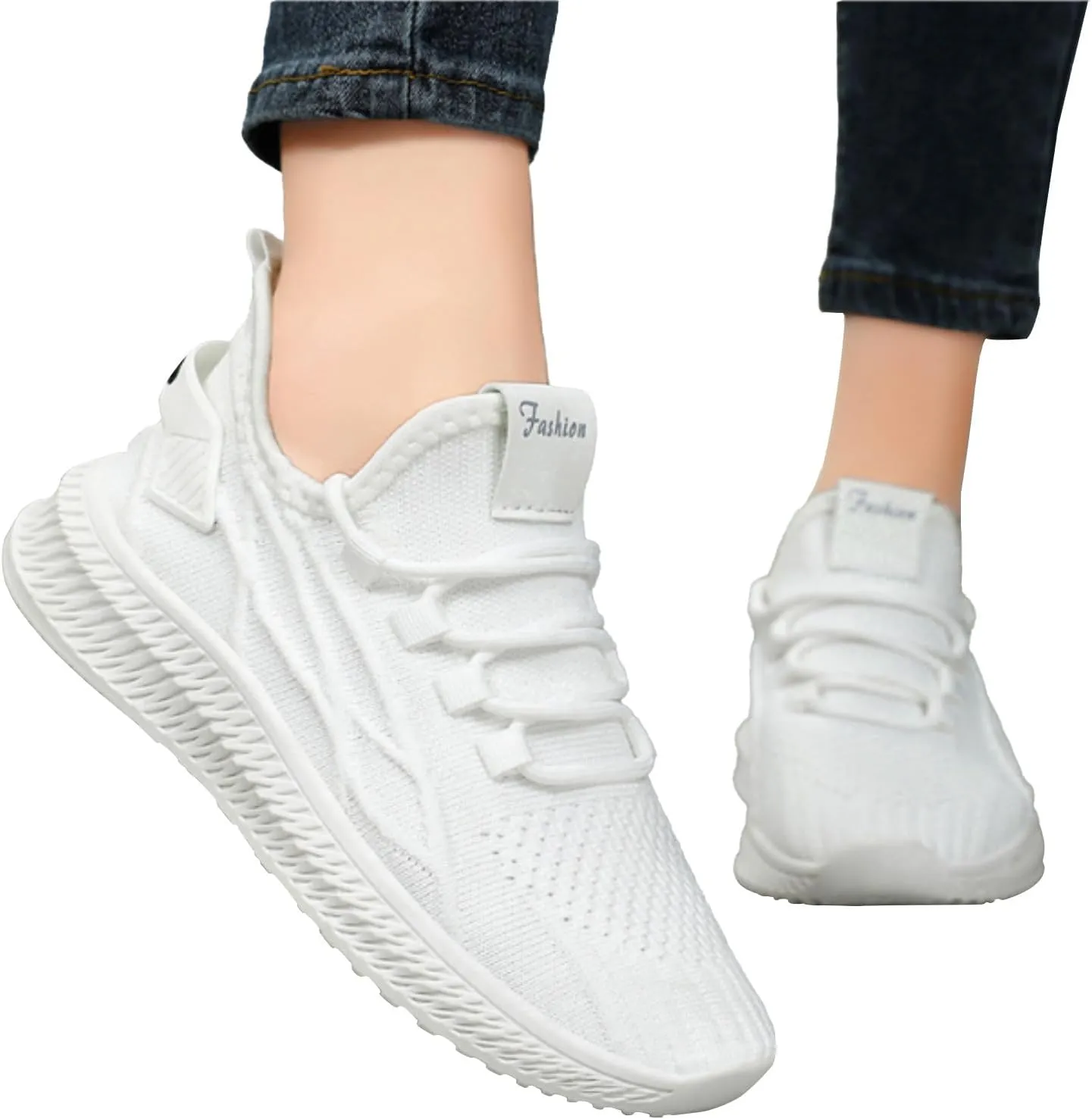 Women Walking Shoes Sock Sneakers Slip-On Breath Running Shoes for Women High Top Dress Casual Shoes Walking Sneakers Black Tennis Shoe Cross Trainer Shoe