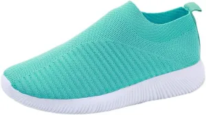Women's Athletic Walking Shoes Slip On Casual Mesh Walking Shoes Women Comfort Ladies Casual Shoes Men's Fashion Sneakers Red Tennis Shoe Loafers Dress Shoe