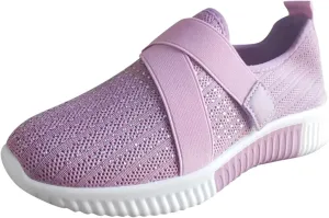 Women's Fashion Sneaker Mesh Slip On Black Non Slip Shoes for Women Comfortable Walking Shoes Women Arch Support Womens Navy Loafers Heeled Sneakers for Women