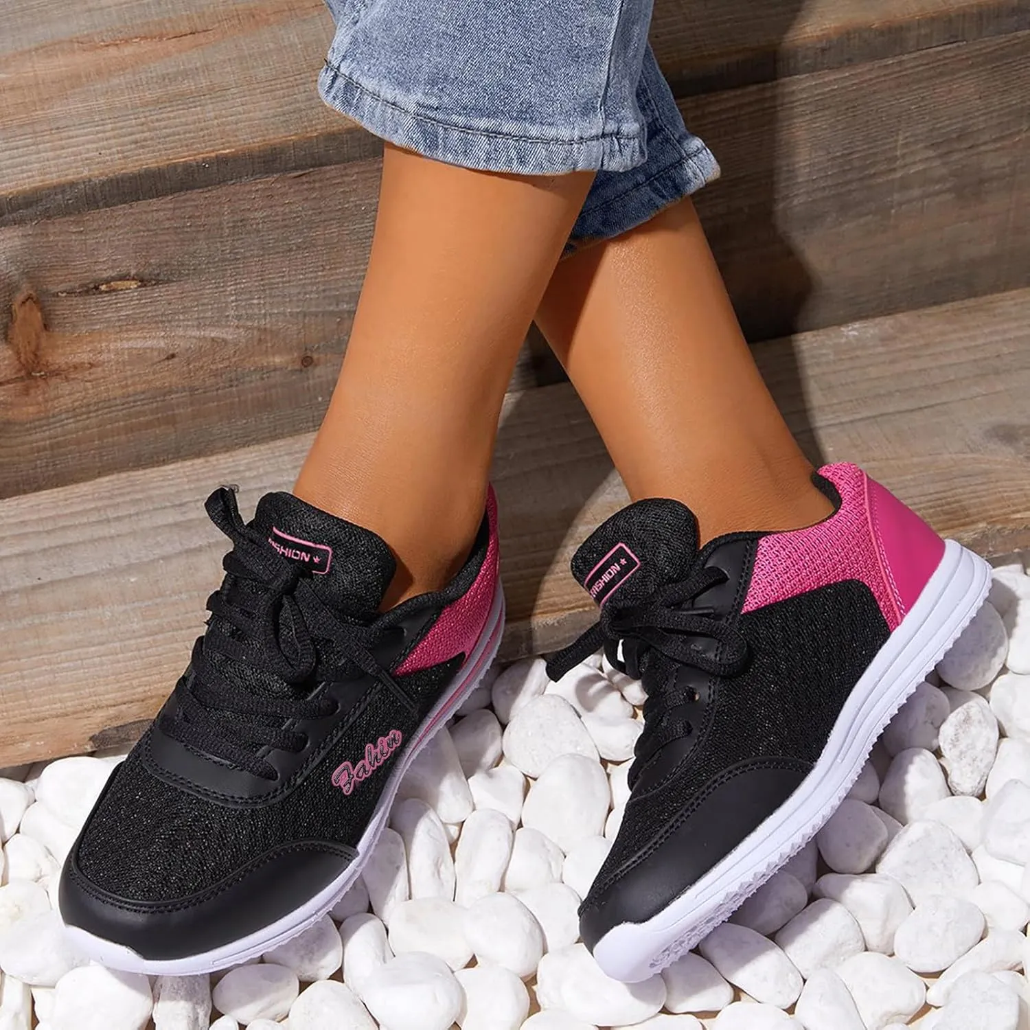 Womens Running Shoes Lightweight Breathable No Slip Womens Running Shoes Wide Width Casual Shoes Trendy Dress Sneakers Steel Toe Tennis Shoe Trainers Shoe