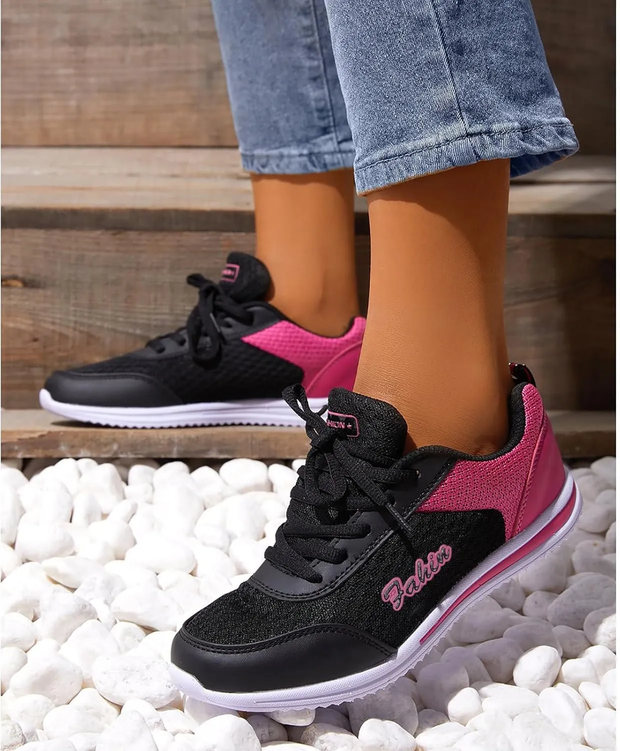 Womens Running Shoes Lightweight Breathable No Slip Womens Running Shoes Wide Width Casual Shoes Trendy Dress Sneakers Steel Toe Tennis Shoe Trainers Shoe