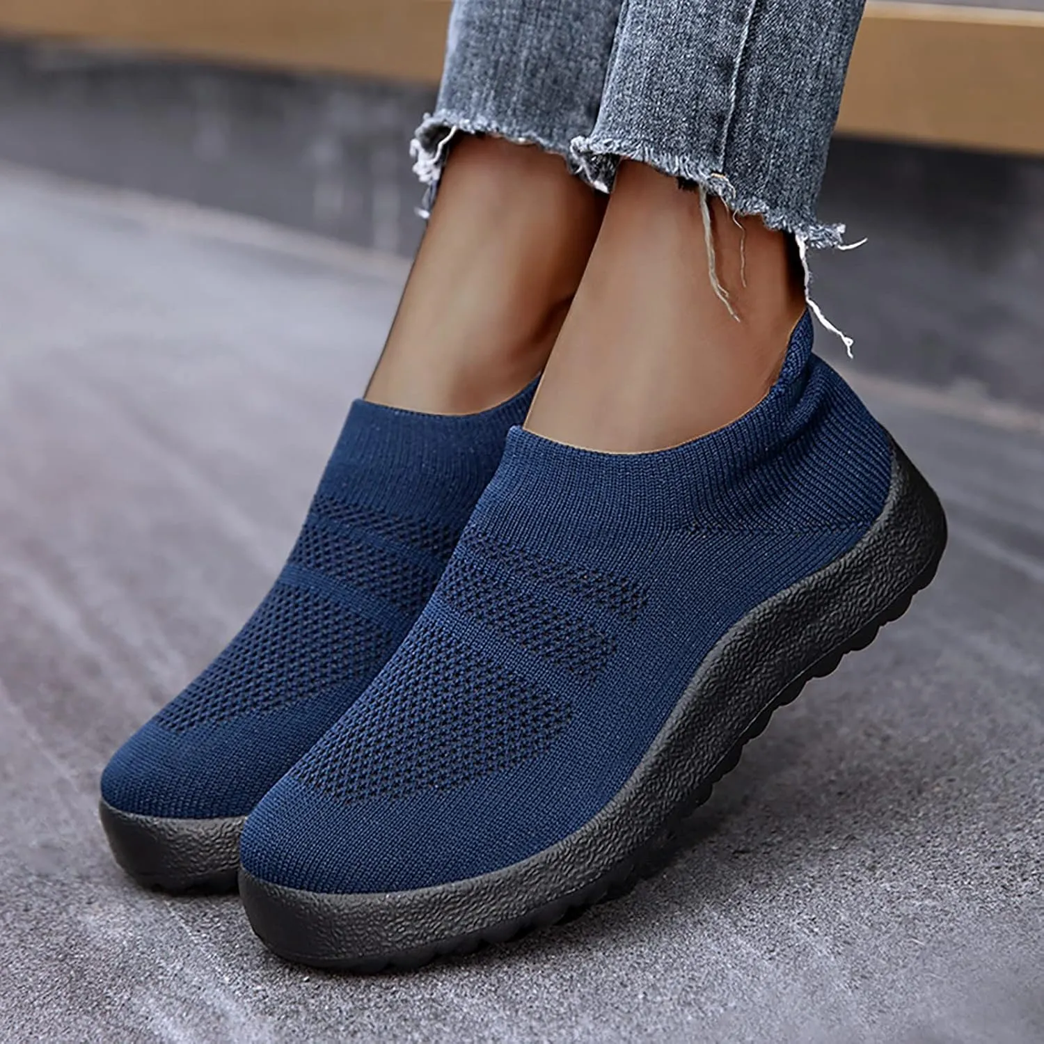 Women's Slip-on Shoes Wide Width Sneakers Hands Free Running Shoes for Men Wide Men's Casual Shoes Slip On Sneakers Platform Tennis Shoe Casual Loafers