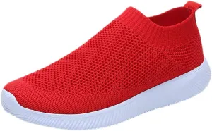 Womens Slip on Walking Shoes Comfort Lightweight Womens Running Shoes Comfortable Casual Shoes for Fall Casual Sneakers Waterproof Tennis Shoe Trainers Shoe