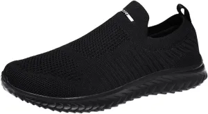 Womens Slip On Walking Shoes Non Slip Running Shoes Running Shoes for Women Arch Support Ladies Shoes Casual White Sneakers Brown Tennis Shoe Cross Trainer Shoe