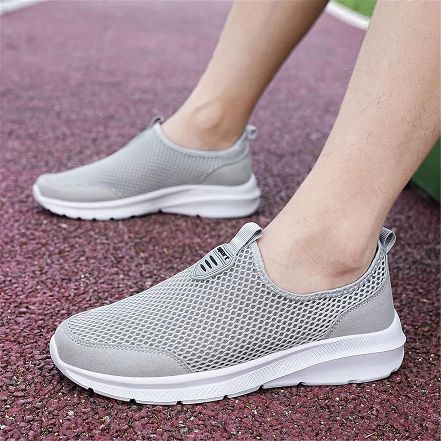 Womens Slip On Walking Shoes Non Slip Running Shoes Walking Shoes Women Slip On White Casual Shoes High Top Sneakers Waterproof Tennis Shoe Casual Loafers