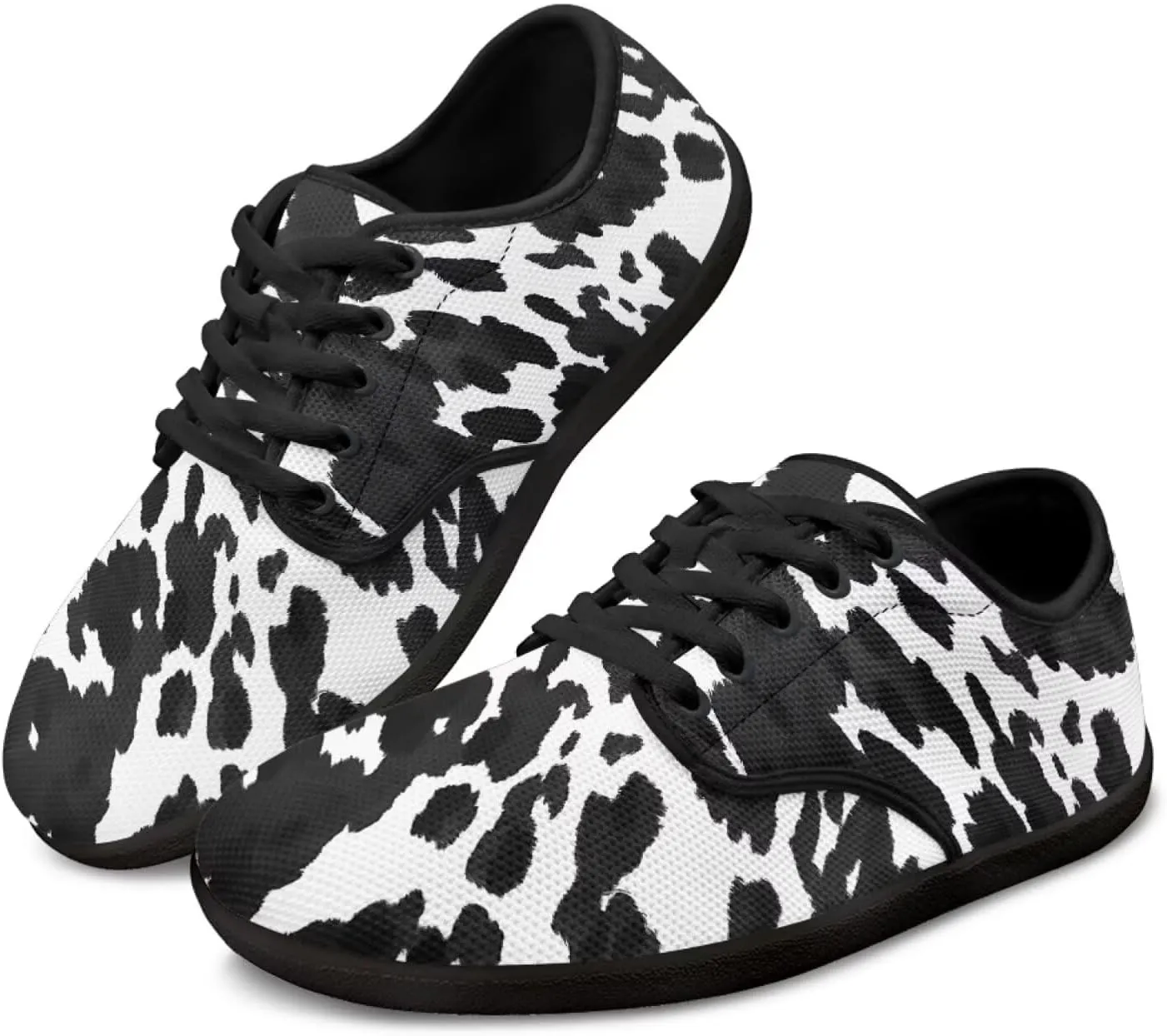 Womens Sneakers Lace up Barefoot Shoes Wide Toe Minimalist Cross Training Shoes Mesh Walking Sneakers
