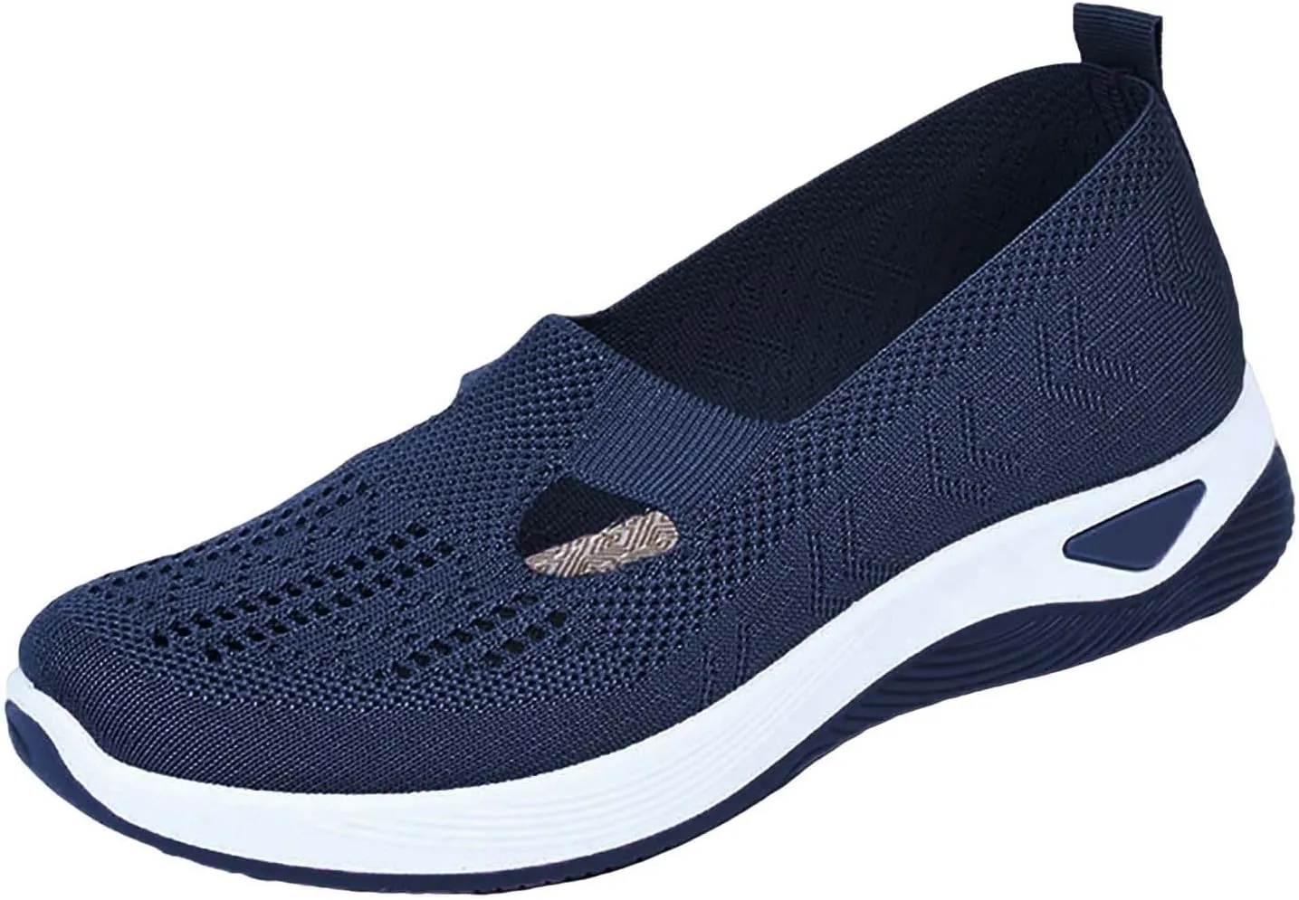 Women's Woven Orthopedic Breathable Soft Shoes Running Shoes for Women Wide Feet White Casual Shoes White Platform Sneakers Waterproof Tennis Shoe Trainers Shoe