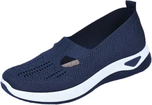Women's Woven Orthopedic Breathable Soft Shoes Running Shoes for Women Wide Feet White Casual Shoes White Platform Sneakers Waterproof Tennis Shoe Trainers Shoe