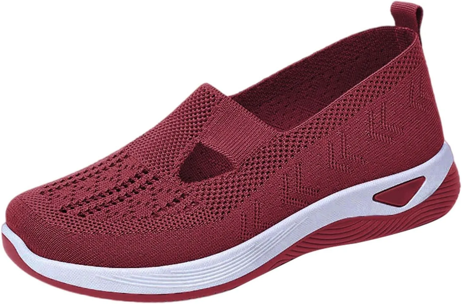 Women's Woven Orthopedic Breathable Soft Shoes Slip On Shoes Women Food Service Women Shoes Casual Black Sneakers Waterproof Tennis Shoe White Loafers