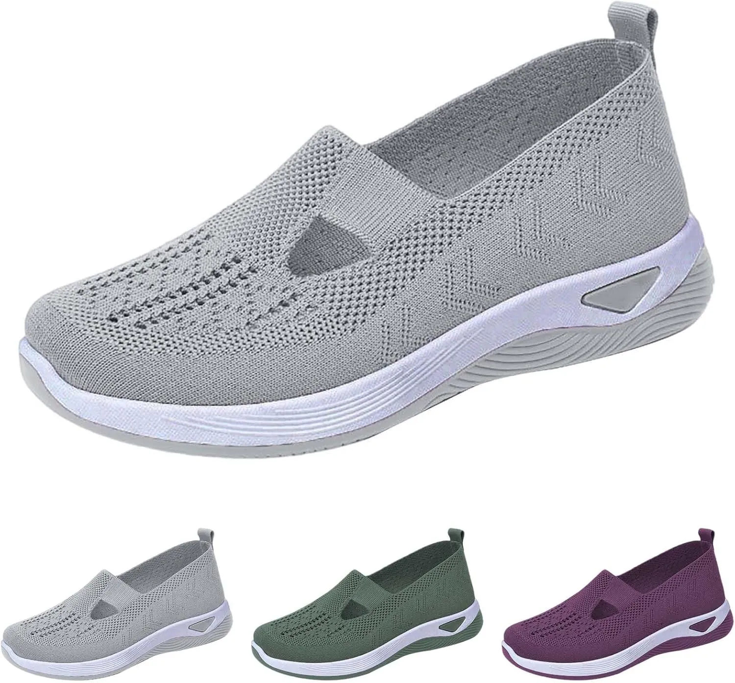 Women's Woven Orthopedic Breathable Soft Shoes Womens Running Shoes Wide Feet Casual Slip On Shoes Platform Sneakers Platform Tennis Shoe Casual Loafers