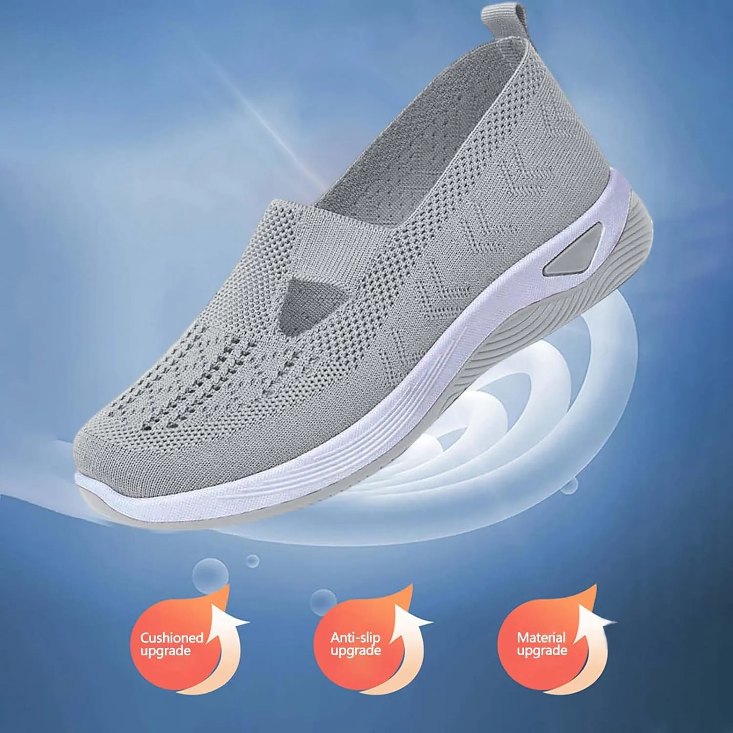 Women's Woven Orthopedic Breathable Soft Shoes Womens Running Shoes Wide Feet Casual Slip On Shoes Platform Sneakers Platform Tennis Shoe Casual Loafers