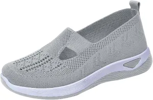 Women's Woven Orthopedic Breathable Soft Shoes Womens Running Shoes Wide Feet Casual Slip On Shoes Platform Sneakers Platform Tennis Shoe Casual Loafers