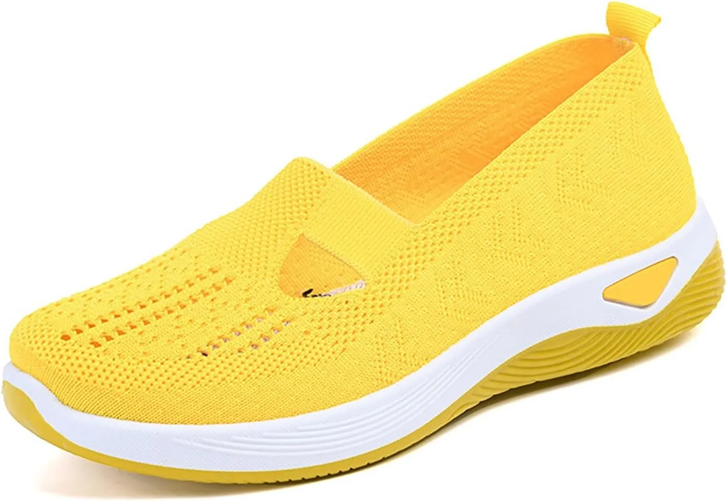 Women's Woven Orthopedic Breathable Soft Sole Walking Shoes Women Sports Shoes Dressy Casual Women's Fashion Sneakers Red Tennis Shoe Loafers Dress Shoe