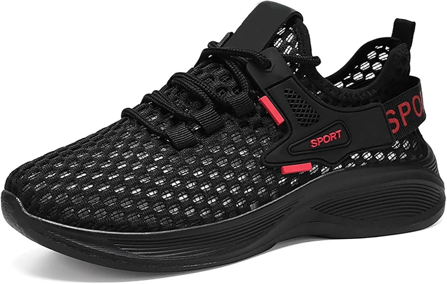 Women's Woven Orthopedic Breathable Soft Walking Non Slip Work Shoes Women Mesh Dress Casual Shoes Men Shoes Sneakers Red Tennis Shoe Cross Trainer Shoe