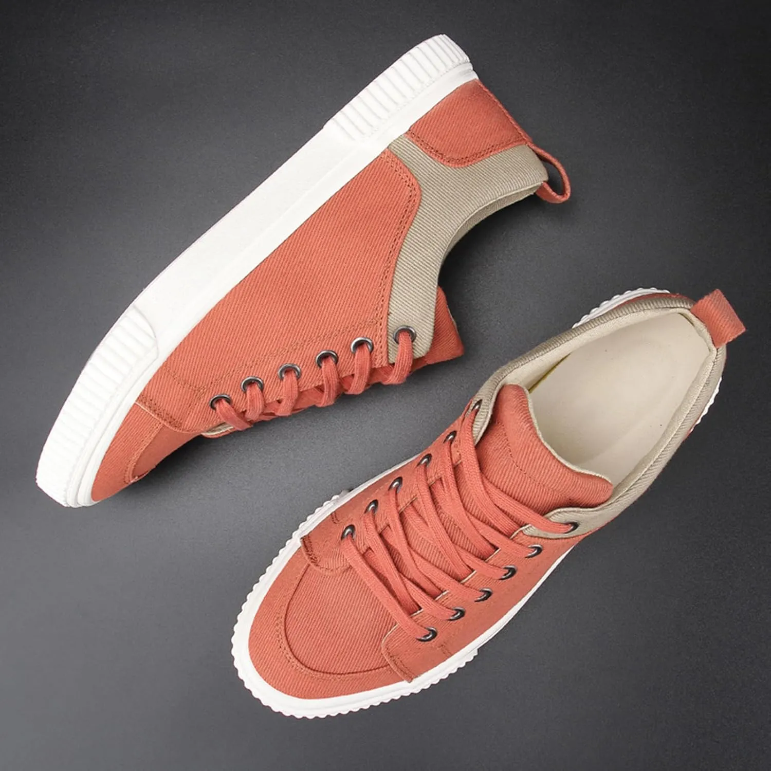 YIBLBOX Canvas Low Top Shoes Skate Shoes Fashion Sneakers for Men Comfortable Walking Casual Sneaker