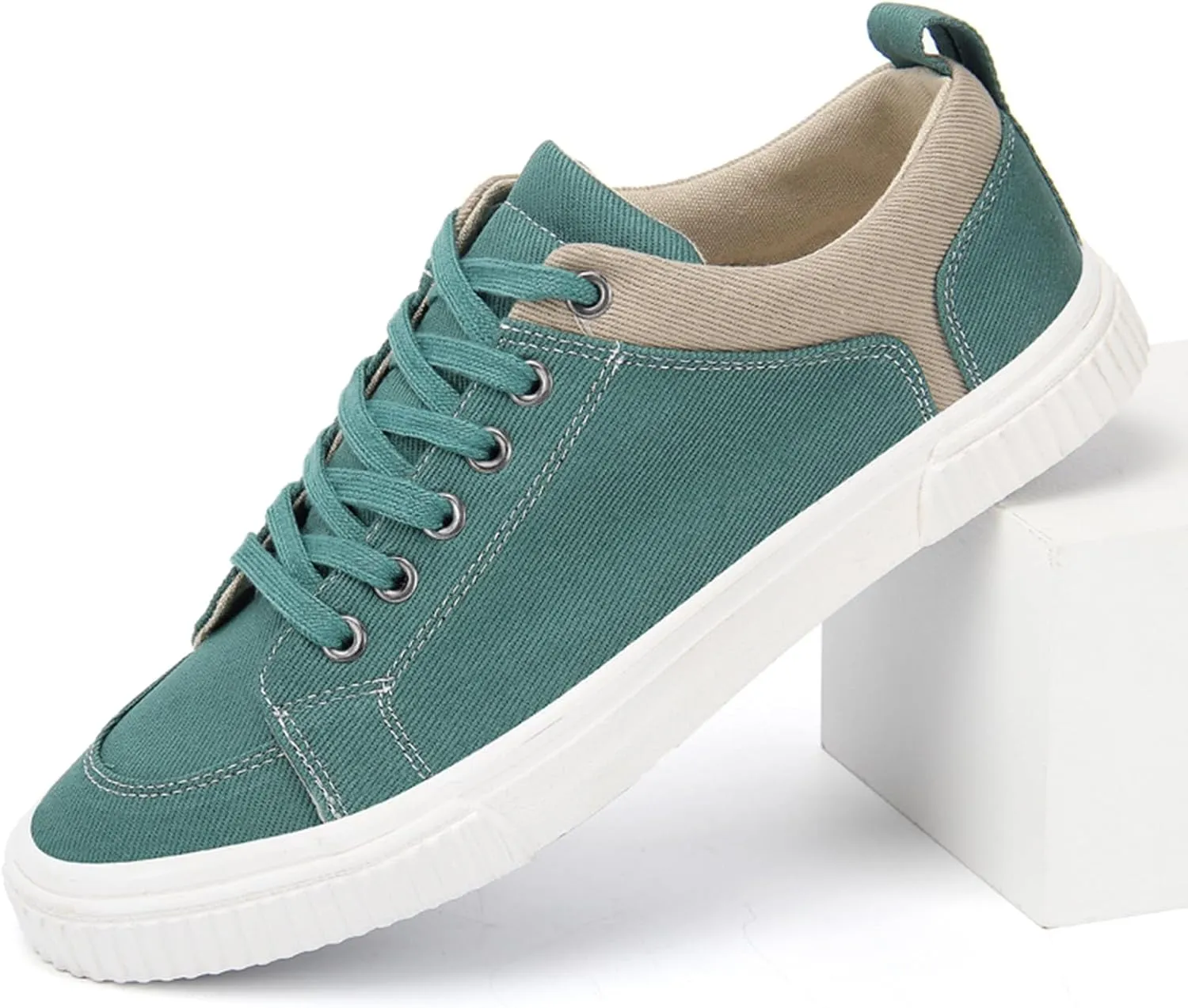 YIBLBOX Canvas Low Top Shoes Skate Shoes Fashion Sneakers for Men Comfortable Walking Casual Sneaker