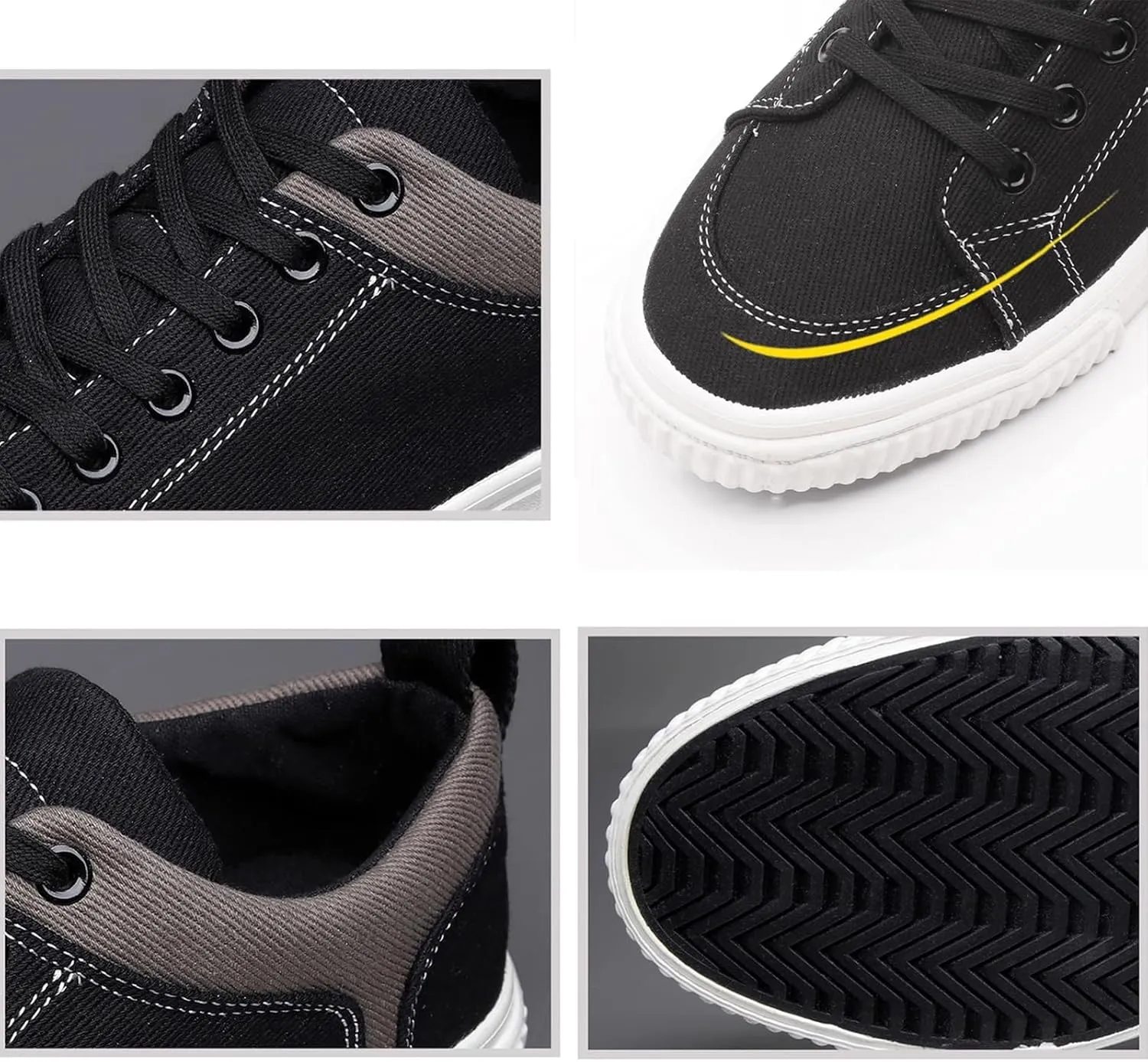 YIBLBOX Canvas Low Top Shoes Skate Shoes Fashion Sneakers for Men Comfortable Walking Casual Sneaker