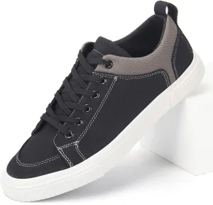 YIBLBOX Canvas Low Top Shoes Skate Shoes Fashion Sneakers for Men Comfortable Walking Casual Sneaker